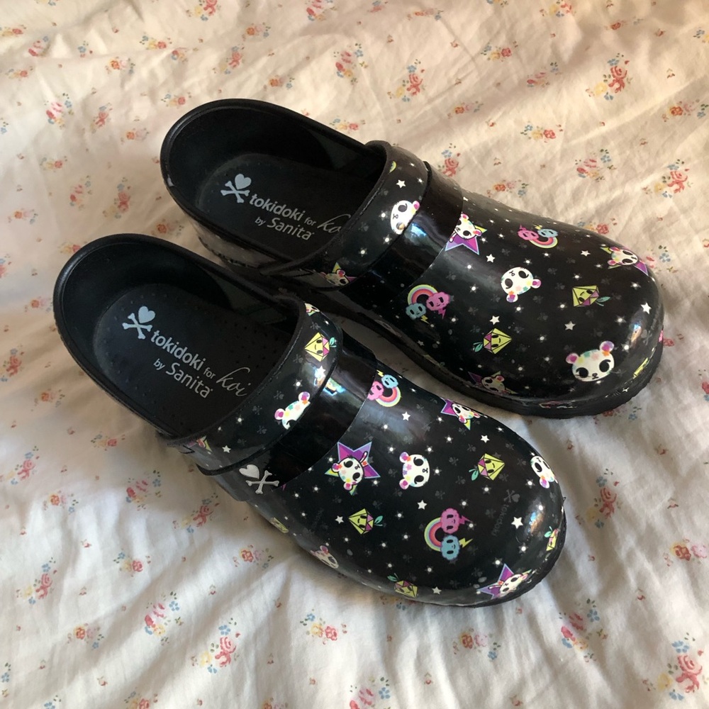 Tokidoki x Sanita Patent Kawaiicore Clog Nursing Shoes